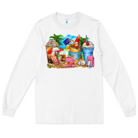 White travel coffee cups Long Sleeve Tee - Zillion Design Studio