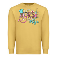 Antique Gold nurse life Premium Sweatshirt - BarkalooDesign