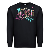 Black nurse life Premium Sweatshirt - BarkalooDesign