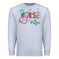 Heather Grey nurse life Premium Sweatshirt - BarkalooDesign