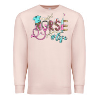 Pale Pink nurse life Premium Sweatshirt - BarkalooDesign