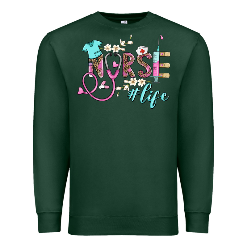 Nurse Life Premium Sweatshirt by BarkalooDesign | Teevron