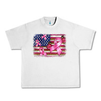 Lunar Rock breast cancer american flag background Urban Heavy Tee - BarkalooDesign