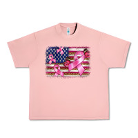 Salmon breast cancer american flag background Urban Heavy Tee - BarkalooDesign
