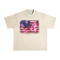 Sandshell breast cancer american flag background Urban Heavy Tee - BarkalooDesign