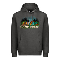 Charcoal Heather camp crew Premium Hoodie - NancyCooperArtShop