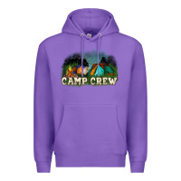 Purple camp crew Premium Hoodie - NancyCooperArtShop