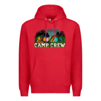 Red camp crew Premium Hoodie - NancyCooperArtShop