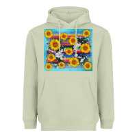Matcha serape cowhide sunflower Heavyweight Hoodie - AdoDesignShop