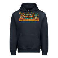 Navy hello pumpkin season libbey glass Urban Hoodie - BundleAndBundleShop
