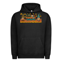 Pigment Black hello pumpkin season libbey glass Urban Hoodie - BundleAndBundleShop