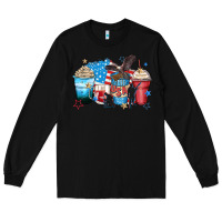 Black usa coffee cups Long Sleeve Tee - Zillion Design Studio