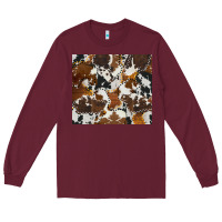 Burgundy cowhide Long Sleeve Tee - AdoDesignShop