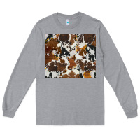 Heather Grey cowhide Long Sleeve Tee - AdoDesignShop
