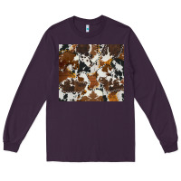 Plum cowhide Long Sleeve Tee - AdoDesignShop
