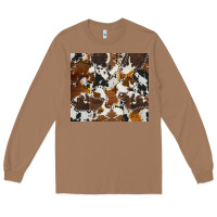 Toasted Coconut cowhide Long Sleeve Tee - AdoDesignShop