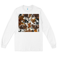 White cowhide Long Sleeve Tee - AdoDesignShop