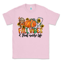 Bubblegum Pink fall vibes and that nurse life Classic Tee - CowhideDigitalArt