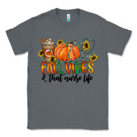 Charcoal Heather fall vibes and that nurse life Classic Tee - CowhideDigitalArt