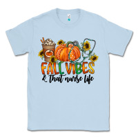 Dusty Blue fall vibes and that nurse life Classic Tee - CowhideDigitalArt