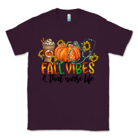 Plum fall vibes and that nurse life Classic Tee - CowhideDigitalArt
