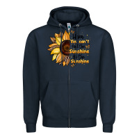 Navy when you can't find the sunshine be the sunshine Zipper Hoodie - JahusDesignShop