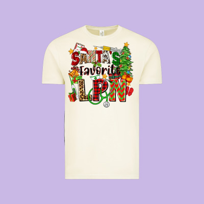 Santa's Favorite Lpn Vintage Tee Designed By Zillion Design Studio