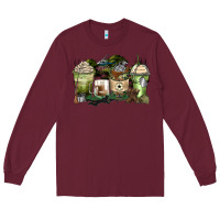 Burgundy veteran coffee cups Long Sleeve Tee - Zillion Design Studio