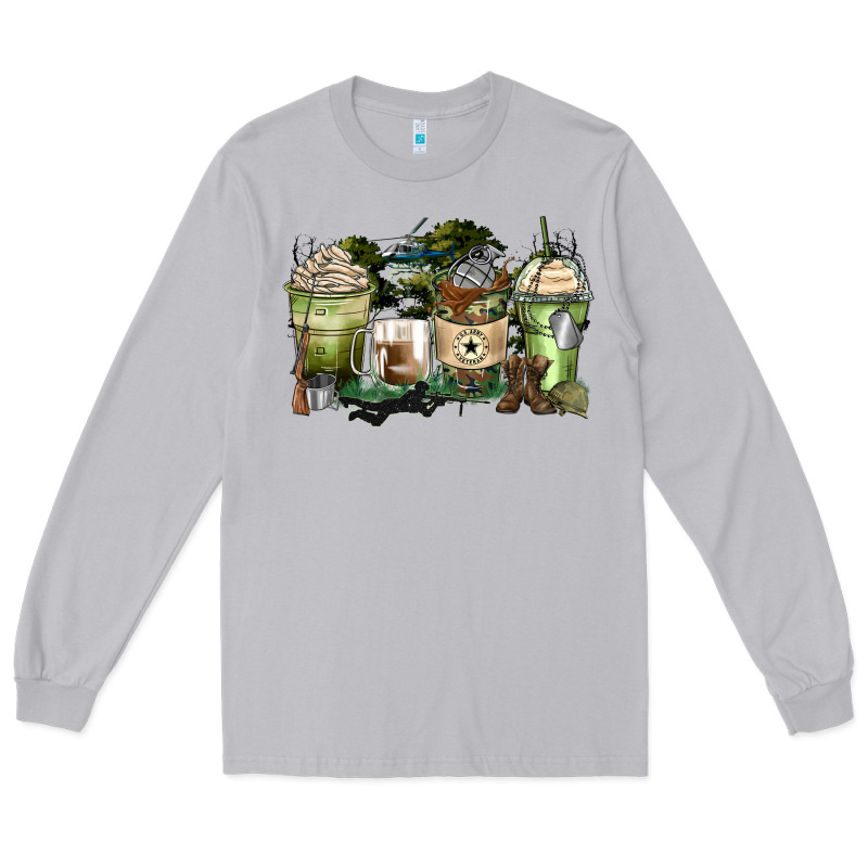 Veteran Coffee Cups Long Sleeve Tee by Zillion Design Studio | Teevron