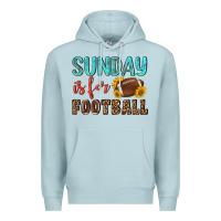 Blue Mist sunday is for football Premium Hoodie - NancyCooperArtShop