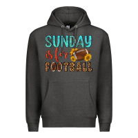 Charcoal Heather sunday is for football Premium Hoodie - NancyCooperArtShop