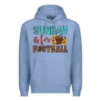 Colony Blue sunday is for football Premium Hoodie - NancyCooperArtShop
