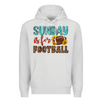 Dove Grey sunday is for football Premium Hoodie - NancyCooperArtShop