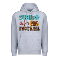 Heather Grey sunday is for football Premium Hoodie - NancyCooperArtShop
