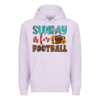 Lilac sunday is for football Premium Hoodie - NancyCooperArtShop