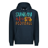 Navy sunday is for football Premium Hoodie - NancyCooperArtShop