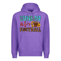 Purple sunday is for football Premium Hoodie - NancyCooperArtShop