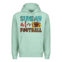Seafoam sunday is for football Premium Hoodie - NancyCooperArtShop