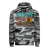 Slate Camo sunday is for football Premium Hoodie - NancyCooperArtShop