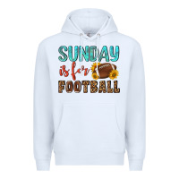 White sunday is for football Premium Hoodie - NancyCooperArtShop