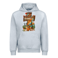 Heather Grey thankful fall cross Urban Hoodie - BundleAndBundleShop