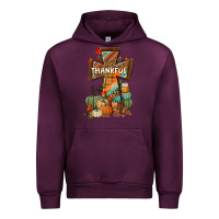 Mauve Wine thankful fall cross Urban Hoodie - BundleAndBundleShop
