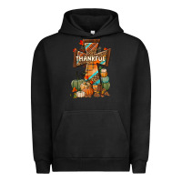 Pigment Black thankful fall cross Urban Hoodie - BundleAndBundleShop