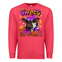Cardinal sweet and spooky halloween cow Premium Sweatshirt - Jasminsmagicworld
