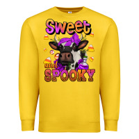 Lemon sweet and spooky halloween cow Premium Sweatshirt - Jasminsmagicworld