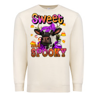 Sandshell sweet and spooky halloween cow Premium Sweatshirt - Jasminsmagicworld