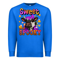 True Royal sweet and spooky halloween cow Premium Sweatshirt - Jasminsmagicworld