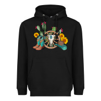 Black wheel bull skull western cowboy Heavyweight Hoodie - AdoDesignShop