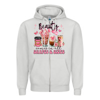 Dove Grey beauty comes in all shapes and sizes coffee cups Zipper Hoodie - JahusDesignShop