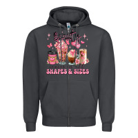 Smoke beauty comes in all shapes and sizes coffee cups Zipper Hoodie - JahusDesignShop